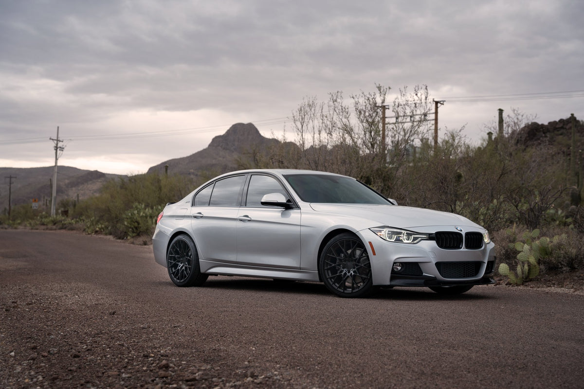 TSW Sebring Matte Black on a BMW 330e F30