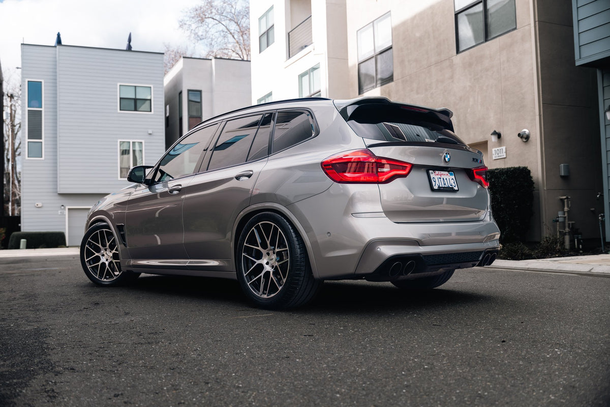 TSW TW002 Lasarthe Gloss Black Machined on a BMW X3 M
