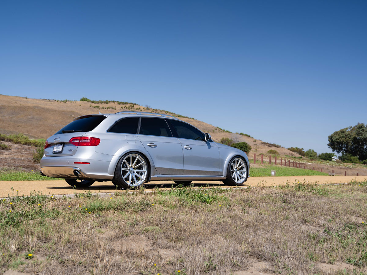 TSW TW004 Canard Gloss Silver with Machined Face on a 2015 Audi Allroad