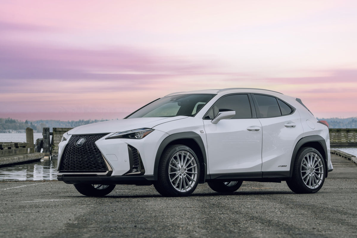 TSW TW005 Goodwood Hyper Silver on a Lexus UX250h