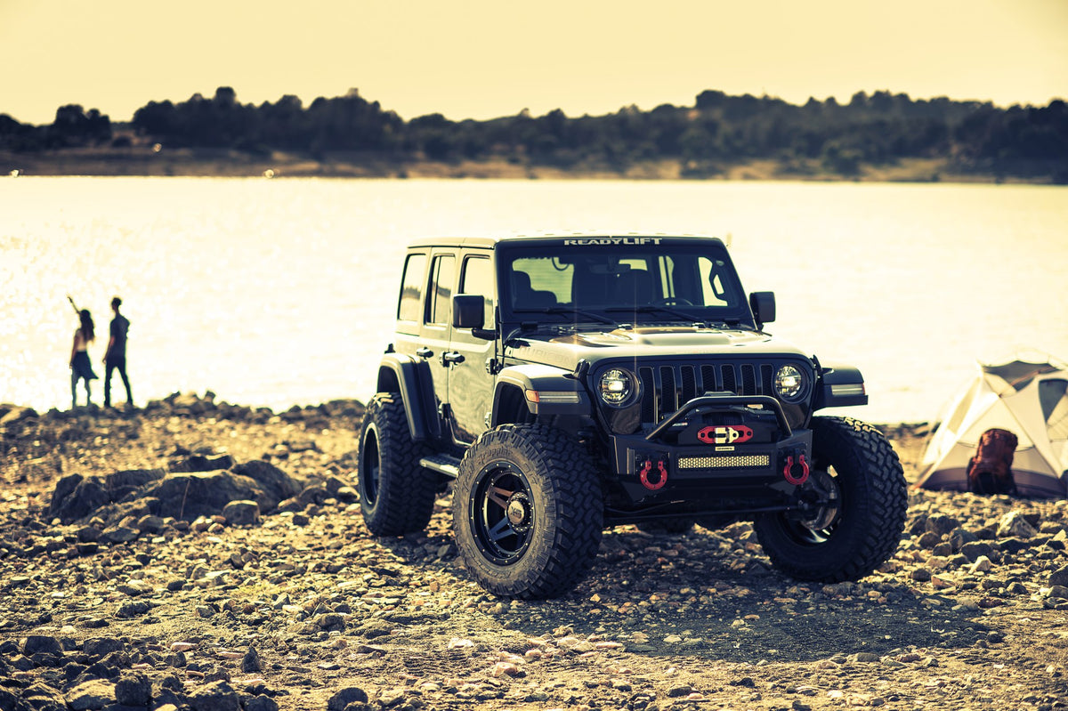 XD XD138 Brute Satin Black on a Jeep