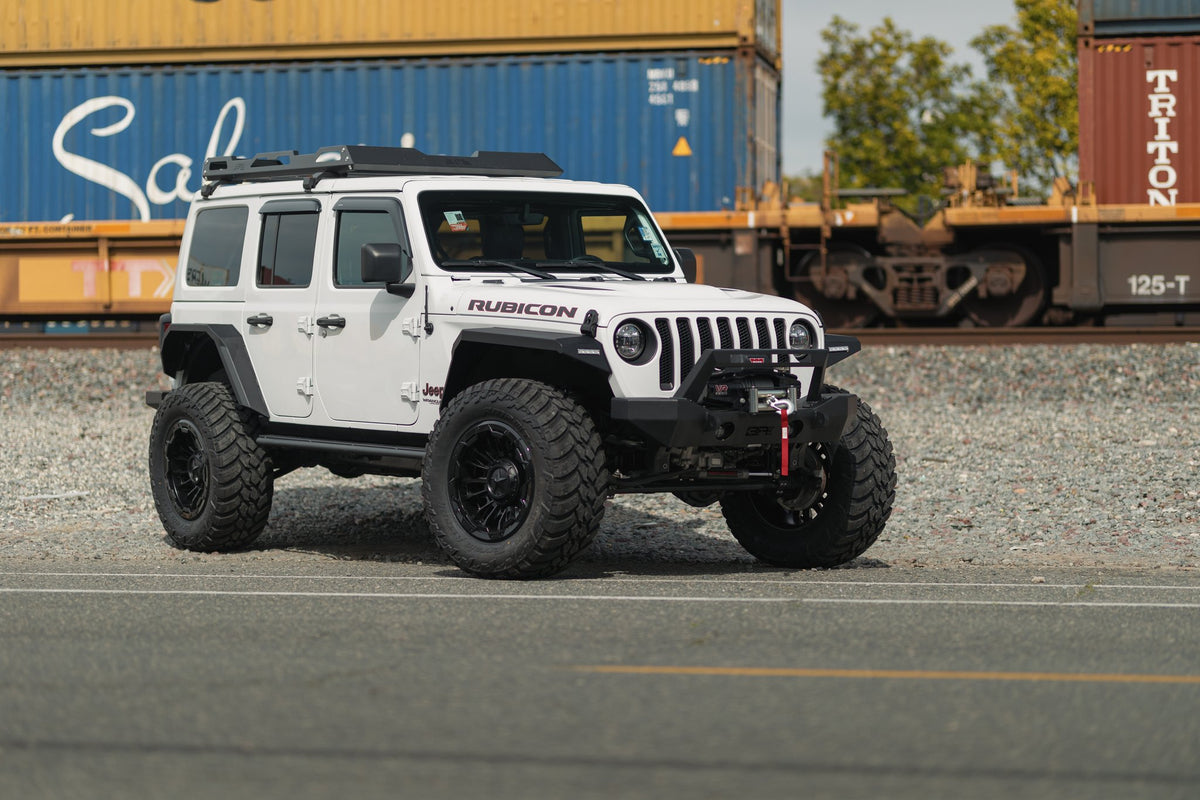 XD XD870 Bomber Matte Black with G-Blk Ring on a Jeep Wrangler Rubicon