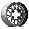 Vision ATV 346 15X7 +38 Gloss Black Milled Spoke