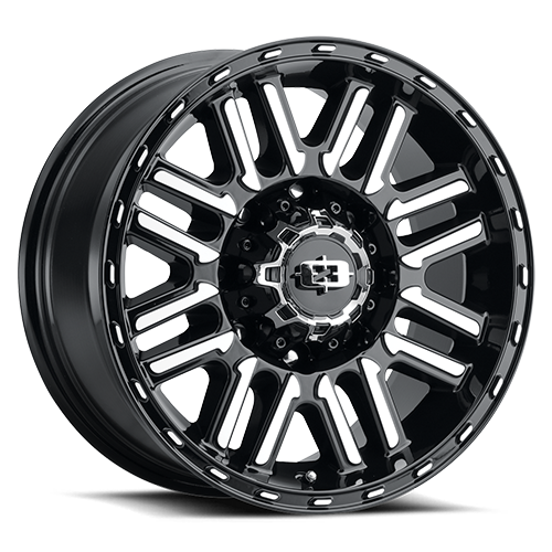 Vision Off-Road 348 18X8.5 +0 Gloss Black Machined Face