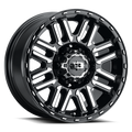 Vision Off-Road 348 17X8.5 +0 Gloss Black Machined Face