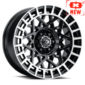 Vision 349 18X8 +40 Gloss Black Machined Lip