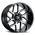 Vision Off-Road 360 20X10 -25 Gloss Black Machined Face