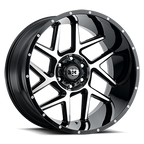 Vision Off-Road 360 20X10 -25 Gloss Black Machined Face