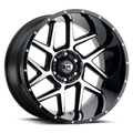 Vision Off-Road 360 20X9 +10 Gloss Black Machined Face