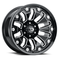Vision Off-Road 362 20X10 -25 Gloss Black Milled Spoke