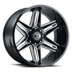 Vision Off-Road GBMRT 500 20X10 -25 Gloss Black Milled Spoke