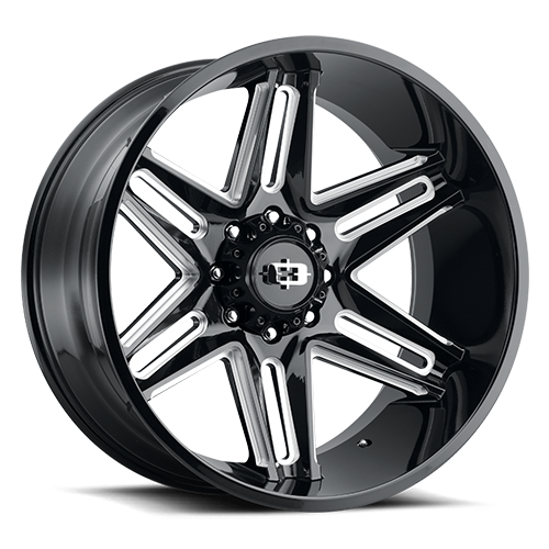 Vision Off-Road GBMRT 500 22X10 -19 Gloss Black Milled Spoke