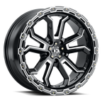Vision Off-Road Korupt BZSBL 17X8 +30 Gloss Black Milled Spoke
