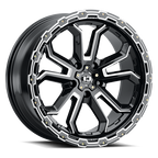 Vision Off-Road Korupt BZSBL 17X8 +30 Gloss Black Milled Spoke