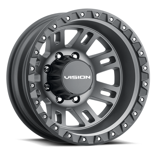 Vision HD 408 17X6.5 +121.35 Satin Grey