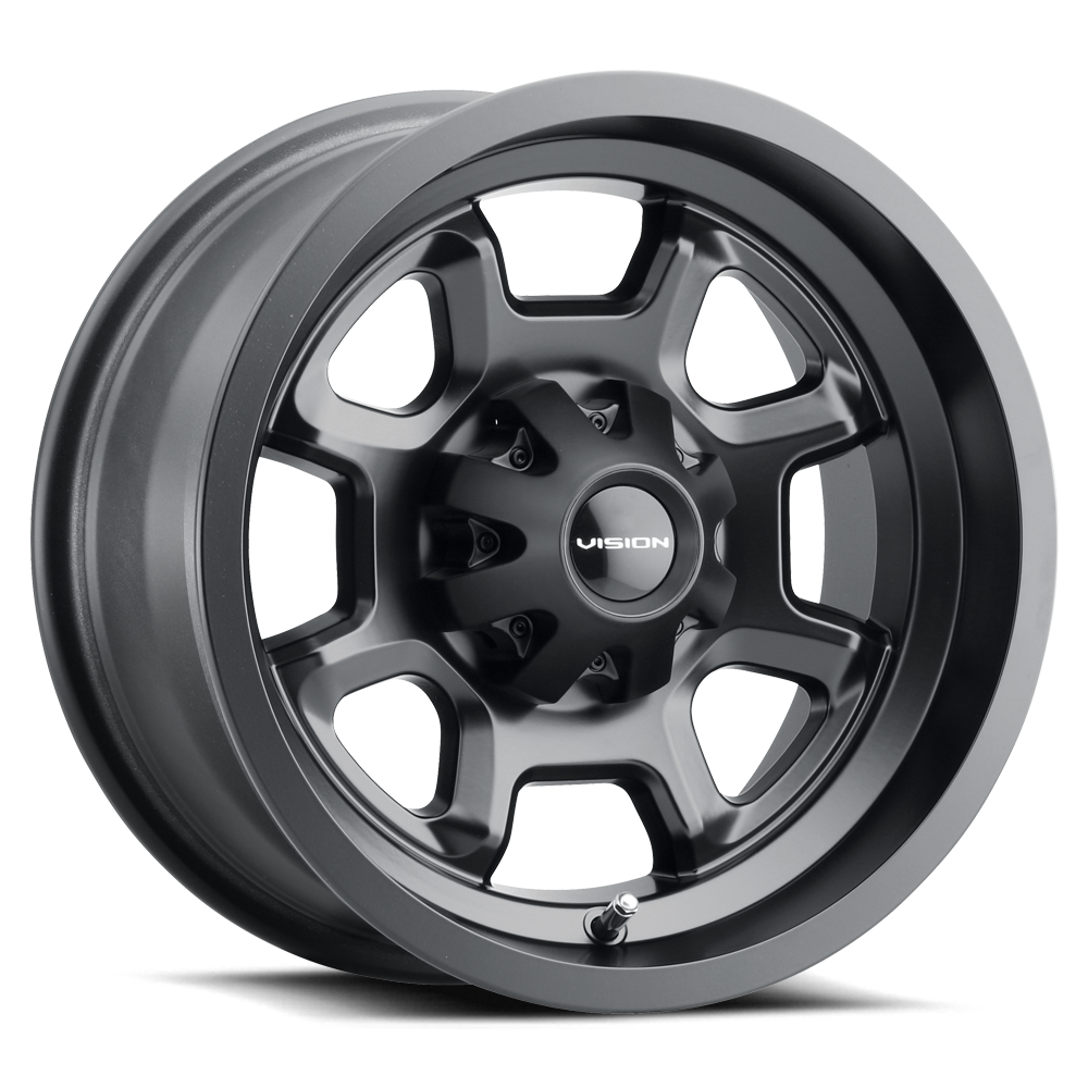 Vision ATV 415 14X7 +2.5 Matte Black