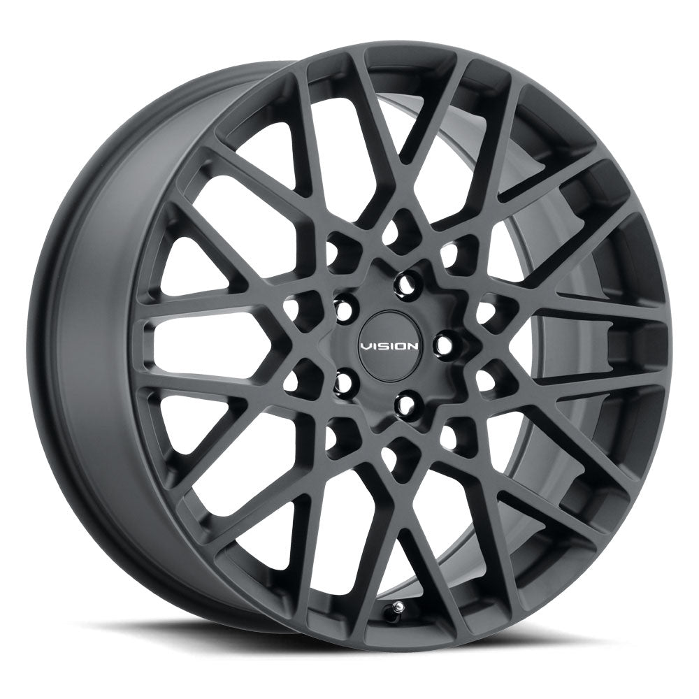 Vision 474 18X8 +38 Satin Black