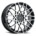 Vision 474 17X8 +38 Gloss Black Machined Face