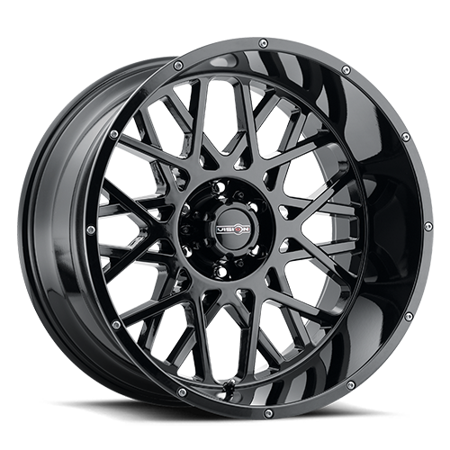 Vision Off-Road 412 20X10 -25 Gloss Black