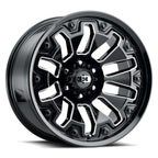 Vision Off-Road 362 20X9 +0 Gloss Black Milled Spoke with Black Bolt Inserts