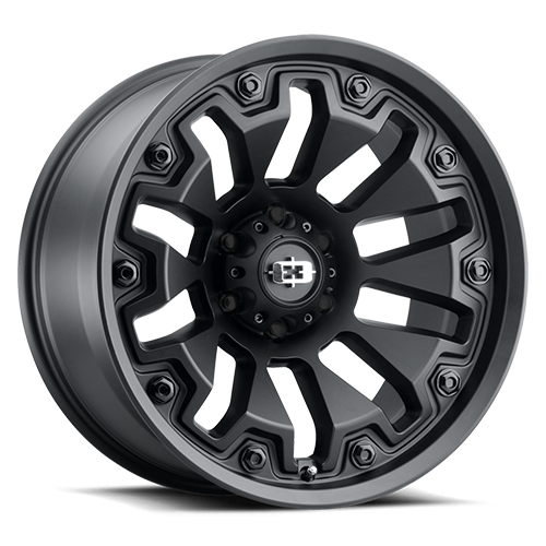 Vision Off-Road 362 20X10 -25 Satin Black with Black Bolt Inserts