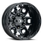 Vision 410 16X6 -130 Gloss Black Milled Spoke