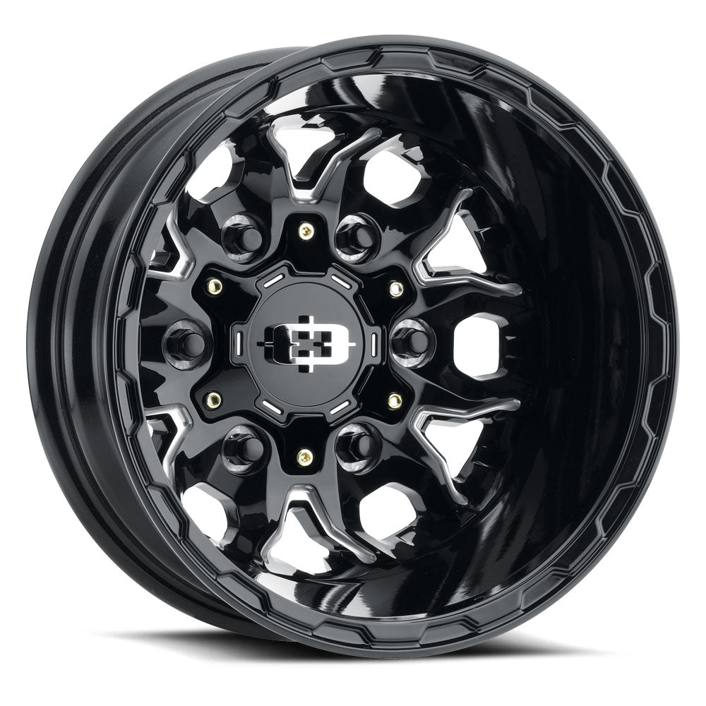Vision 410 16X6 -130 Gloss Black Milled Spoke