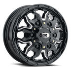 Vision 410 17X7.5 +45 Gloss Black Milled Spoke