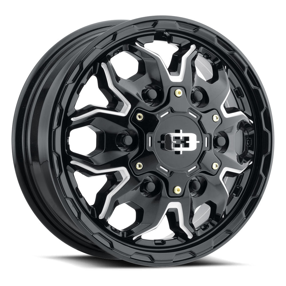 Vision 410 17X7.5 +45 Gloss Black Milled Spoke