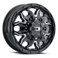 Vision 410 17X7.5 +45 Gloss Black Milled Spoke