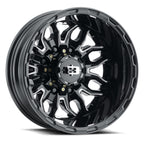 Vision 410 17X6.5 -143.35 Gloss Black Milled Spoke