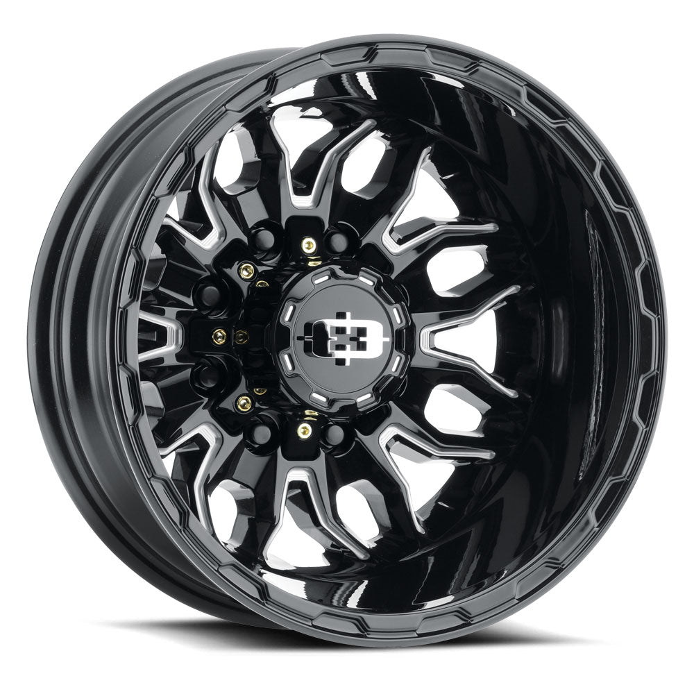 Vision 410 17X6.5 -143.35 Gloss Black Milled Spoke