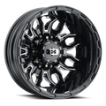 Vision 410 17X6.5 -143.35 Gloss Black Milled Spoke