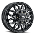 Vision 410 17X6.5 +121.35 Gloss Black Milled Spoke