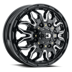 Vision 410 17X6.5 +121.35 Gloss Black Milled Spoke
