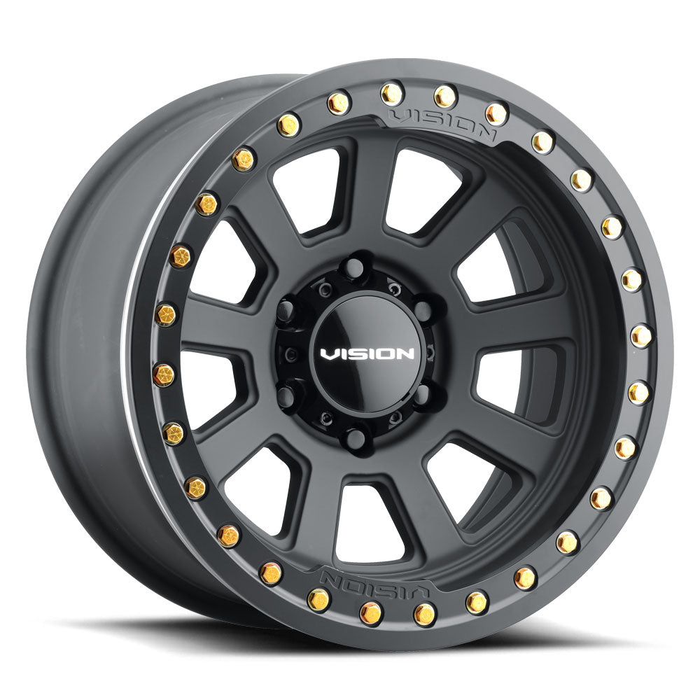 Vision Beadlock Ojos Beadlock ACBR 15X8 -28 Satin Black