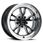 Vision American Muscle 149 15X10 +51 Gloss Black Milled Spoke Polished Lip
