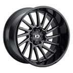 Vision 306 22X10 -19 Gloss Black Milled Spoke