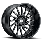 Vision 306 22X12 -51 Gloss Black Milled Spoke