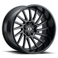 Vision 306 22X10 -19 Gloss Black Milled Spoke