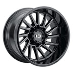 Vision 306 20X9 -12 Gloss Black Milled Spoke
