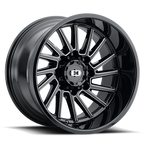 Vision 306 20X9 -12 Gloss Black Milled Spoke