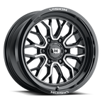 Vision Off-Road 402 22X10 -19 Gloss Black Machined Face
