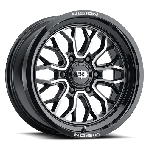 Vision Off-Road 402 22X10 -19 Gloss Black Machined Face