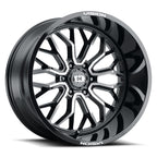 Vision Off-Road 402 22X12 -51 Gloss Black Machined Face