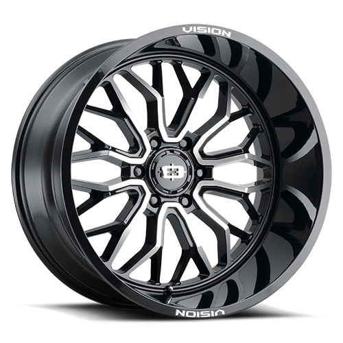 Vision Off-Road 402 20X12 -51 Gloss Black Machined Face