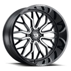 Vision Off-Road 402 24X12 -51 Gloss Black Machined Face