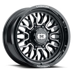 Vision Off-Road 402 18X9 +12 Gloss Black Machined Face