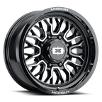 Vision Off-Road 402 18X9 +12 Gloss Black Machined Face