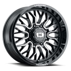Vision Off-Road 402 20X10 -25 Gloss Black Machined Face
